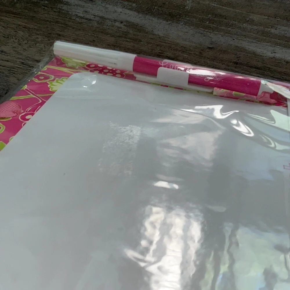 Lilly Pulitzer White Board in Bloomers & Pocket Pad in Havana Good Time NWT